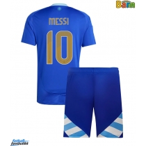 Argentina Lionel Messi #10 Bortedraktsett Barn Copa America 2024 Kortermet (+ Korte bukser)